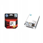HP 650 tindikassett must CZ101AE ja HP COPY koopiapaber