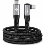 Nurgeline kiire laadimise USB-C kaabel 48V/5A PD 240W 1m