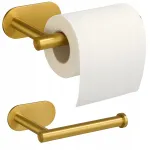 Kleebitav kuldne WC-paberi hoidja, puurimata paigaldus