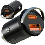 Autolaadija STRONG 45W, kiire laadimine, USB&ndash;USB-C, PD, QC