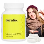 Vitamiinid Duratio Vitamiin C 1000 mg L-askorbiinhape, 60 kapslit