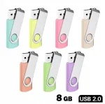 USB m&auml;lupulk 8GB 2.0 TWISTER, 7 pastelltooni