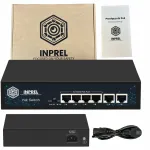 INPREL INP-6-4ET-60 v&otilde;rgul&uuml;liti, 6 porti, PoE, 10/100Mb/s