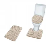 Vannitoa mattide komplekt 3 tk, beež, libisemiskindel