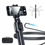 Endoskoopiline kaamera 8mm LED FHD koos kohvriga, painduv pea