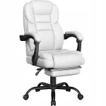 Valge ergonoomiline reguleeritav kontoritool