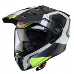 Mootorratturi kiiver Caberg TANAMI SCRAM must/kollane, M suurus