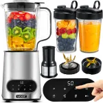 Yoer 2,4L 2200W Tritan INOX automaatne vispel s&otilde;elaga ja 2 pudeliga