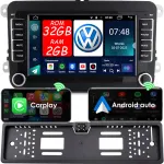 Automuusika 2DIN navigatsiooni, Android, VW/SEAT/&Scaron;koda/Passat/Golf/Octavia jaoks
