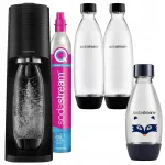 SodaStream TERRA mullitaja 2 x 1 l pudelit ja Raccoon 0,5 l pudeliga