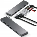 SATECHI USB-C adapter HDMI, 2x USB-A ja SD lugejaga MacBook Pro / Air jaoks