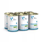 VET EXPERT DERMATOSIS m&auml;rg koeratoit, k&uuml;&uuml;likuliha ja k&otilde;rvitsaga, teraviljavaba, 6 x 400 g