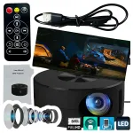 Mini Full HD LED projektor 1080p nutikas, kaasaskantav Bluetooth patareiga Android