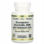 Toidulisand California Gold Nut Chondroitin Glucosamine MSM, h&uuml;aluroonhape, 60 kapslit