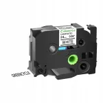 Brother TZ TZE 251 must tr&uuml;kk valgel ribal, sobib P-Touch PT-P710, H500