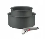 Tefal Aluminium Halo 3-osaline pottide komplekt eemaldatava k&auml;epidemega L8019453