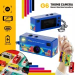 Mini digikaamera G6 THUMB CAMERA RETRO HD 1984 v&otilde;tmehoidja, sinine
