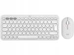 Klaviatuur ja hiir LOGITECH MK380 Pebble 2 valge