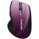 Juhtmevaba ergonoomiline hiir Canyon MW-01, lilla, BlueLED