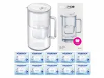 Aquaphor Glass klaasist veefilter valge, 10 Maxfor+ filtriga