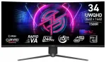 Monitor MSI MPG 346CQRF X24 34" 3440x1440 240Hz 0,5 ms
