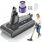 Aku Dyson V10 SV12, 25,2V, 6000mAh, liitiumioon