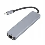 Kaasaskantav USB-C kuni RJ45 Ethernet adapter PD laadimisega