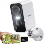 Juhtmevaba IP WiFi kaamera, 3MP, Kahekordne heli, SD kaardi pesa kuni 64GB