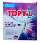 Pesupulber TOPTIL Color, 5,2 kg, 80 pesu, Saksa kvaliteet