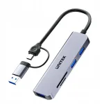 USB jagaja UNITEK H1320AGY01, USB-A/USB-C, USB 3.0