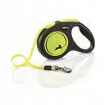 Automaatne rihm Flexi Neon New Classic, 5 m, M, kollane