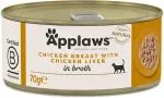 Applaws kassikonserv kana- ja maksafilee puljongis 70g