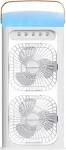 Kaasaskantav pihustav ventilaator 500 ml veepudeliga ja &ouml;&ouml;valgustusega