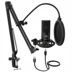 USB mikrofon FIFINE K669B T669 statiiviga ja POP-filtriga