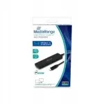 USB jagaja MediaRange 4 pesa, USB 3.0, Type-C, USB-toitega