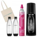 Gaasiga veeaparaat SodaStream Terra must, 2 pudelit, CO2 kassett, kott