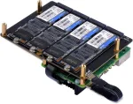 M.2 M-key NVMe neljakanaliline toiteadapter 5V, sobib 2230/2242/2260/2280 suurustele