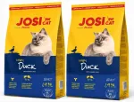 Josera JosiCat Adult Crispy Duck kassitoit, 2 x 1,9 kg