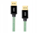 DisplayPort 2.0 punutud kaabel Silver Monkey X, 1,5 m, roheline, 8K/4K