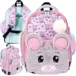 Bambino PREMIUM koolikott hiirega 1.&ndash;3. klassile, kerge, pehme hiirekujuline