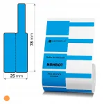 Termilised isekleepuvad etiketid Niimbot K3 kaablitele, 38x25+40 mm, 1000 tk