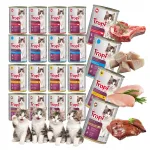 TROPI m&auml;rg kassitoit kastmes, 20 x 415 g, nelja maitsega komplekt, 8,3 kg