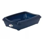 Kassi liivakast raamiga PetNova CAT LIFE KITTYTRAY, suur, tumesinine