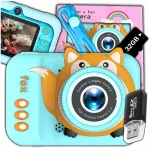 Laste digitaalne fotokaamera 40MP m&auml;ngude ja 32GB kaardiga
