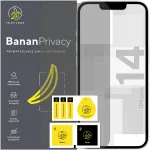 Kare klaas Apple iPhone 14, 9H BananPrivacy