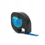 Plastikust kleeplint Dymo Letratag, sinine, 12 mm x 4 m