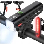 Jalgratta esilamp ja tagumine LED lamp, USB-laetav