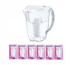 Veefiltri kann Aquaphor Arctic 2,8 l 6 A5 Mg kassettiga valge