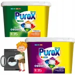 PUROX pesukapslid universaalsed ja v&auml;rvilistele, 2 x 35 tk, 5in1 komplekt