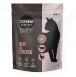 Kuivtoit kassidele COSMA veise- ja kanalihaga, 400 g